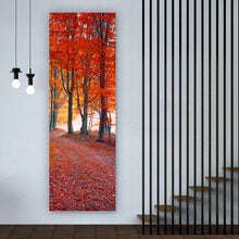 Lade das Bild in den Galerie-Viewer, Poster Herbstmorgen im Wald Panorama Hoch