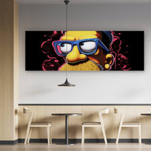 Lade das Bild in den Galerie-Viewer, Spannrahmenbild Hipster Homer Pop Art Panorama
