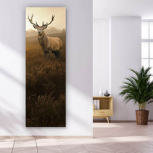 Lade das Bild in den Galerie-Viewer, Aluminiumbild Hirsch im Nebel Panorama Hoch