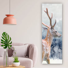 Lade das Bild in den Galerie-Viewer, Poster Hirsch im Winter Panorama Hoch