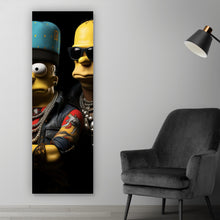 Lade das Bild in den Galerie-Viewer, Poster Homer und Freund Digital Art Panorama Hoch