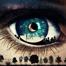 Lade das Bild in den Galerie-Viewer, Poster Auge Digital Art Quadrat