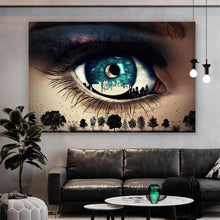 Lade das Bild in den Galerie-Viewer, Poster Auge Digital Art Querformat