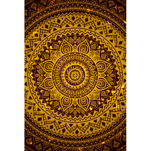 Lade das Bild in den Galerie-Viewer, Leinwandbild Mandala Indische Ornamente Hochformat