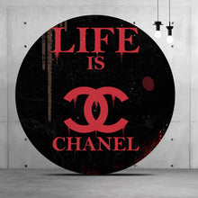 Lade das Bild in den Galerie-Viewer, Aluminiumbild gebürstet Just Relax Spruch Kreis