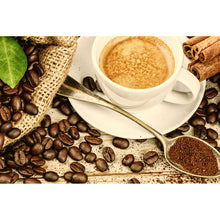 Lade das Bild in den Galerie-Viewer, Leinwandbild Kaffee Zeit Querformat