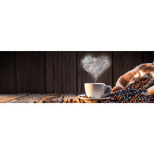 Lade das Bild in den Galerie-Viewer, Poster Kaffeetasse mit herzförmigen Dampf Panorama