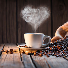 Lade das Bild in den Galerie-Viewer, Poster Kaffeetasse mit herzförmigen Dampf Quadrat