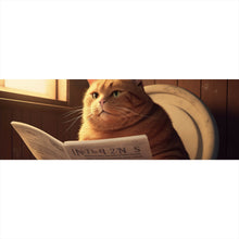Lade das Bild in den Galerie-Viewer, Poster Katze auf der Toilette Digital Art Panorama