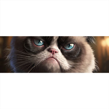 Lade das Bild in den Galerie-Viewer, Poster Katze im Anzug Digital Art Panorama