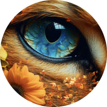 Lade das Bild in den Galerie-Viewer, Aluminiumbild Katzenauge Digital Art Kreis