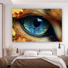 Lade das Bild in den Galerie-Viewer, Aluminiumbild gebürstet Katzenauge Digital Art Querformat