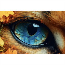 Lade das Bild in den Galerie-Viewer, Poster Katzenauge Digital Art Querformat