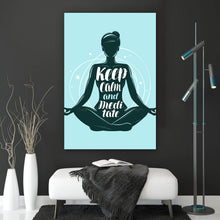 Lade das Bild in den Galerie-Viewer, Poster Keep calm and meditate Hochformat