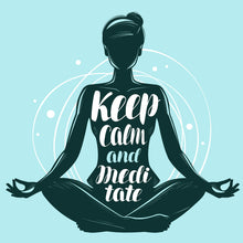 Lade das Bild in den Galerie-Viewer, Poster Keep calm and meditate Quadrat
