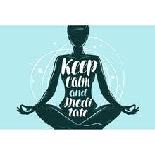 Lade das Bild in den Galerie-Viewer, Poster Keep calm and meditate Querformat