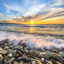 Lade das Bild in den Galerie-Viewer, Poster Kiesstrand in Korsika Quadrat