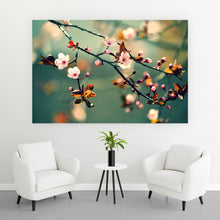 Lade das Bild in den Galerie-Viewer, Poster Kirschblüten am Ast Querformat