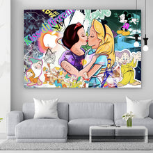 Lade das Bild in den Galerie-Viewer, Poster Kiss different Pop Art Querformat