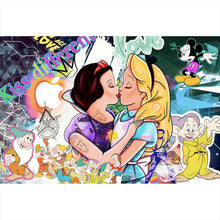 Lade das Bild in den Galerie-Viewer, Poster Kiss different Pop Art Querformat
