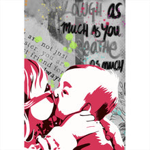 Lade das Bild in den Galerie-Viewer, Poster Kissing Kids Pop Art Hochformat