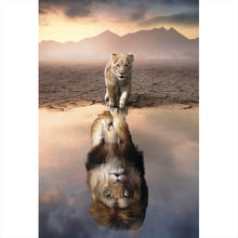 Lade das Bild in den Galerie-Viewer, Poster Kleiner Löwe Motivation Hochformat