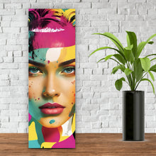 Lade das Bild in den Galerie-Viewer, Poster Buntes Frauengesicht Modern Art Panorama Hoch