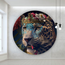 Lade das Bild in den Galerie-Viewer, Aluminiumbild König der Leoparden Kreis