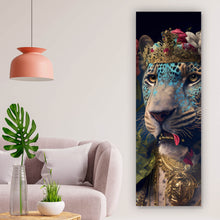 Lade das Bild in den Galerie-Viewer, Leinwandbild König der Leoparden Panorama Hoch