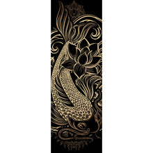 Lade das Bild in den Galerie-Viewer, Poster Koi Karpfen Gold Panorama Hoch