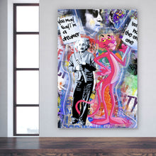 Lade das Bild in den Galerie-Viewer, Poster Stars und Comic Blau Pop Art Hochformat