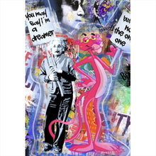 Lade das Bild in den Galerie-Viewer, Poster Stars und Comic Blau Pop Art Hochformat