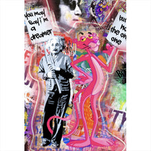 Lade das Bild in den Galerie-Viewer, Leinwandbild Stars und Comic Pink Pop Art No.2 Hochformat