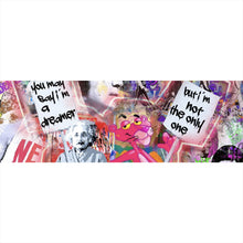 Lade das Bild in den Galerie-Viewer, Leinwandbild Stars und Comic Pink Pop Art No.2 Panorama