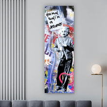Lade das Bild in den Galerie-Viewer, Poster Stars und Comic Blau Pop Art Panorama Hoch