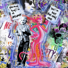 Lade das Bild in den Galerie-Viewer, Poster Stars und Comic Blau Pop Art Quadrat
