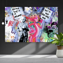 Lade das Bild in den Galerie-Viewer, Acrylglasbild Stars und Comic Blau Pop Art Querformat