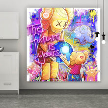 Lade das Bild in den Galerie-Viewer, Poster The Future is Yours Pop Art Quadrat