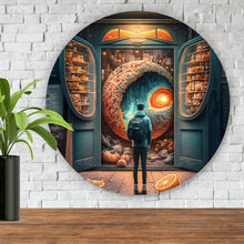 Lade das Bild in den Galerie-Viewer, Aluminiumbild Kosmische Früchtebar Digital Art Kreis