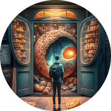 Lade das Bild in den Galerie-Viewer, Aluminiumbild Kosmische Früchtebar Digital Art Kreis