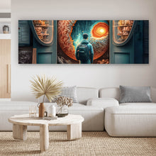 Lade das Bild in den Galerie-Viewer, Leinwandbild Kosmische Früchtebar Digital Art Panorama