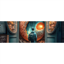 Lade das Bild in den Galerie-Viewer, Leinwandbild Kosmische Früchtebar Digital Art Panorama