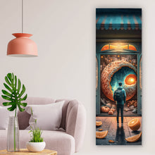 Lade das Bild in den Galerie-Viewer, Leinwandbild Kosmische Früchtebar Digital Art Panorama Hoch