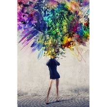 Lade das Bild in den Galerie-Viewer, Spannrahmenbild Kreative Gedanken Explosion Hochformat
