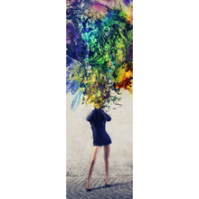 Lade das Bild in den Galerie-Viewer, Leinwandbild Kreative Gedanken Explosion Panorama Hoch