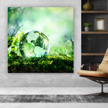 Lade das Bild in den Galerie-Viewer, Poster Kristallkugel auf Moos Quadrat