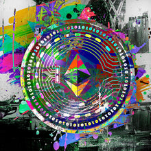 Lade das Bild in den Galerie-Viewer, Leinwandbild Kryptowährung Ethereum Quadrat