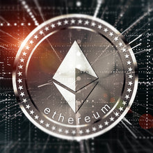 Lade das Bild in den Galerie-Viewer, Aluminiumbild Kryptowährung im virtuellen Netzwerk Quadrat