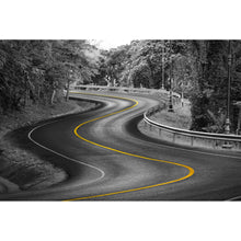 Lade das Bild in den Galerie-Viewer, Aluminiumbild Kurvige Straße Querformat