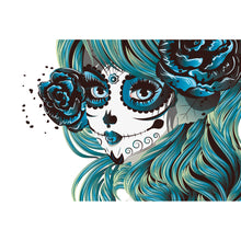 Lade das Bild in den Galerie-Viewer, Leinwandbild La Catrina Comic Querformat